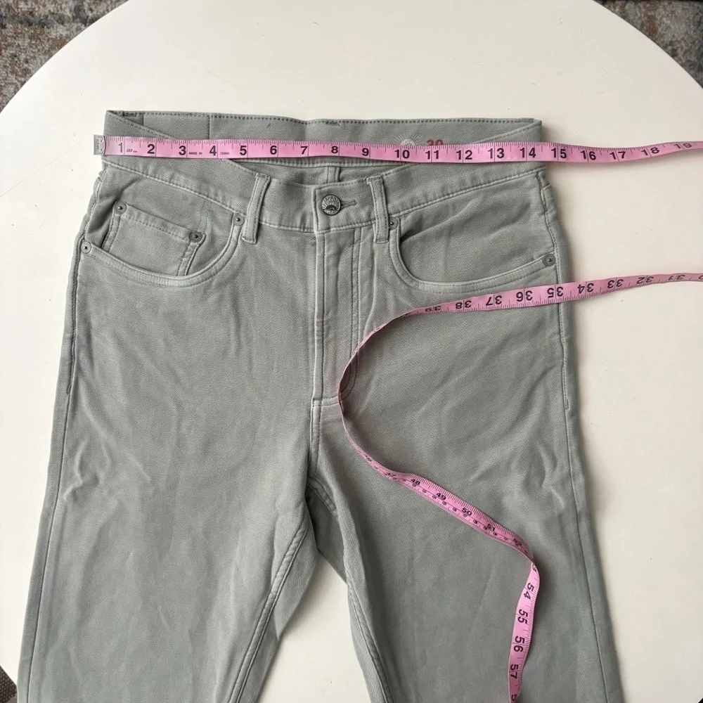 Faherty Stretch Terry 5-Pocket Pant Faded Olive Men’s 30x34 Slim Fit NWOT